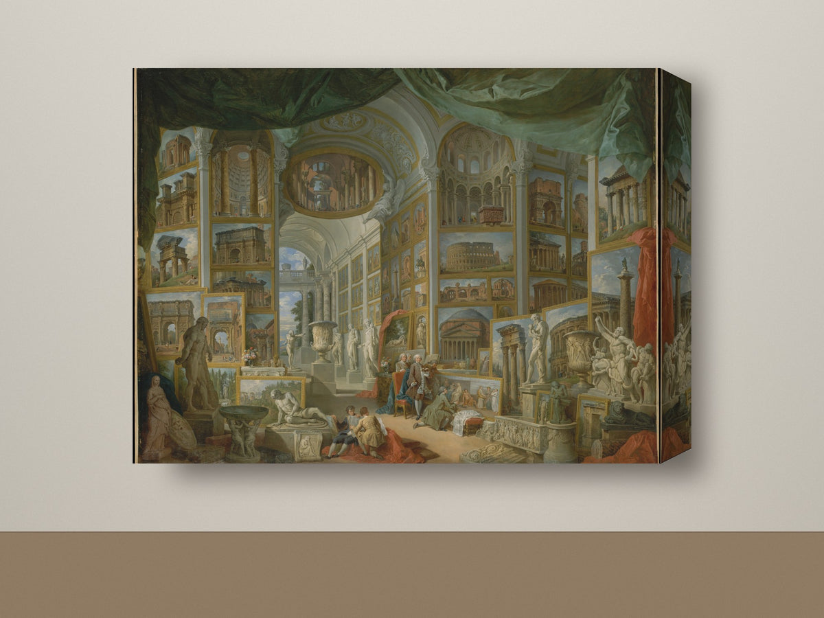 Gallery-wrap canvas mockup, landscape
