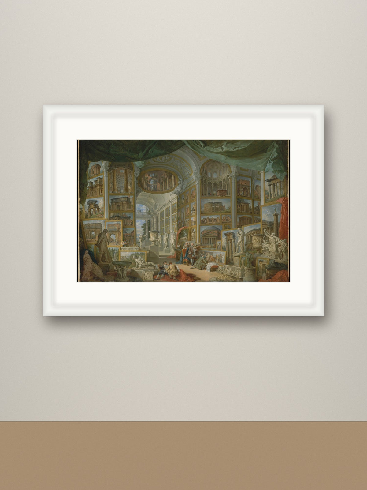 Framed print, white frame mockup