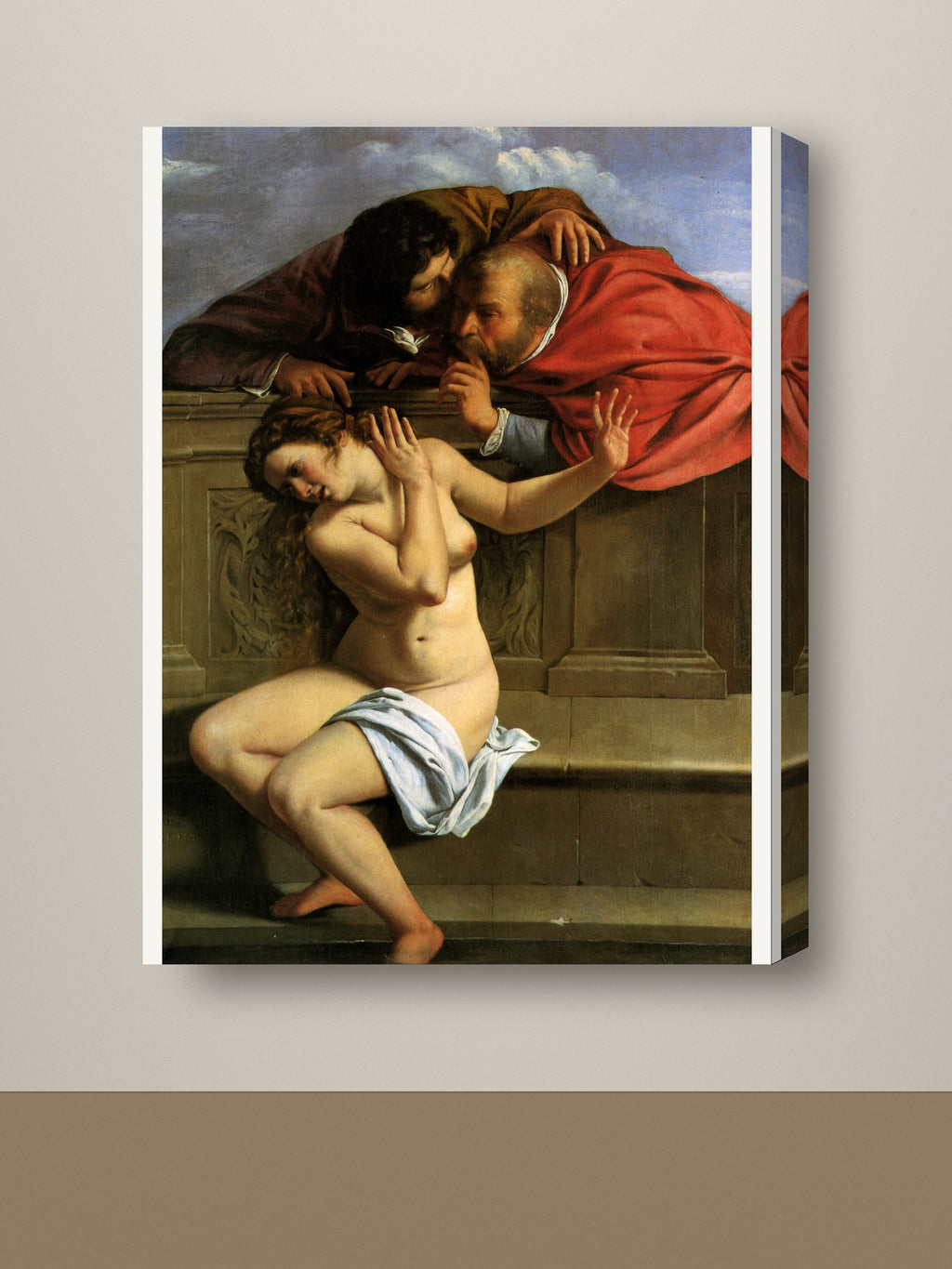 Gallery-wrap canvas mockup