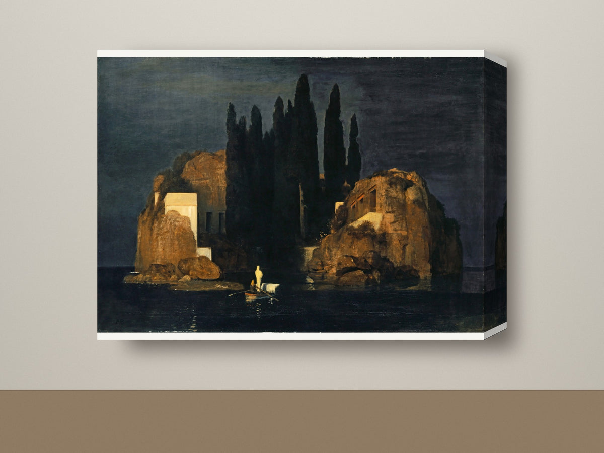 Gallery-wrap canvas mockup, landscape