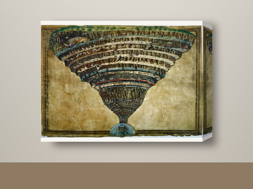 Gallery-wrap canvas mockup, landscape