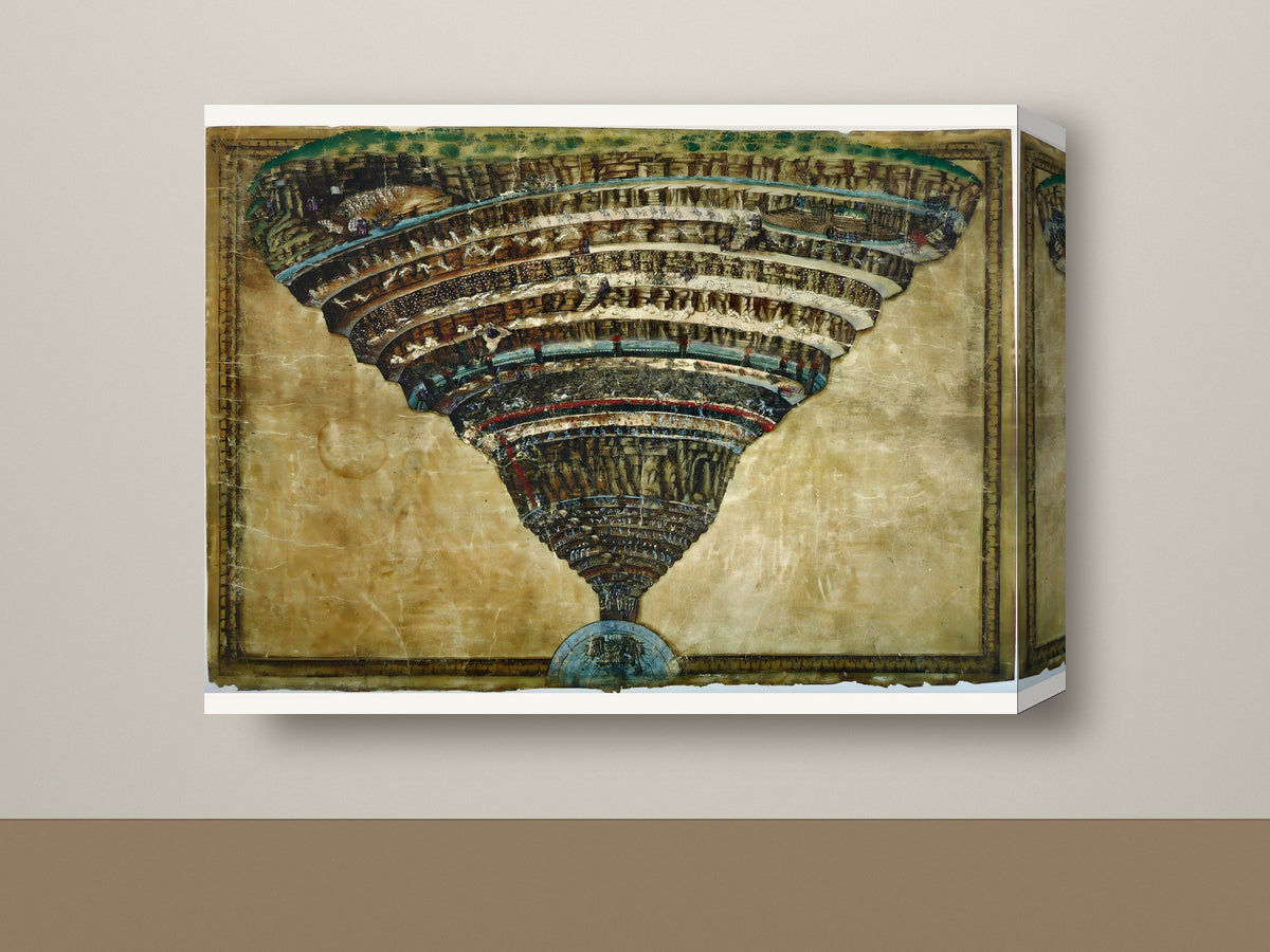 Gallery-wrap canvas mockup, landscape