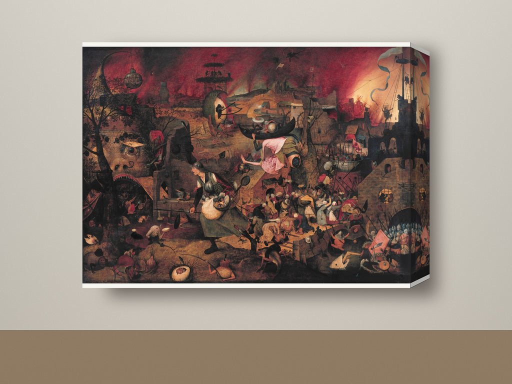Gallery-wrap canvas mockup, landscape