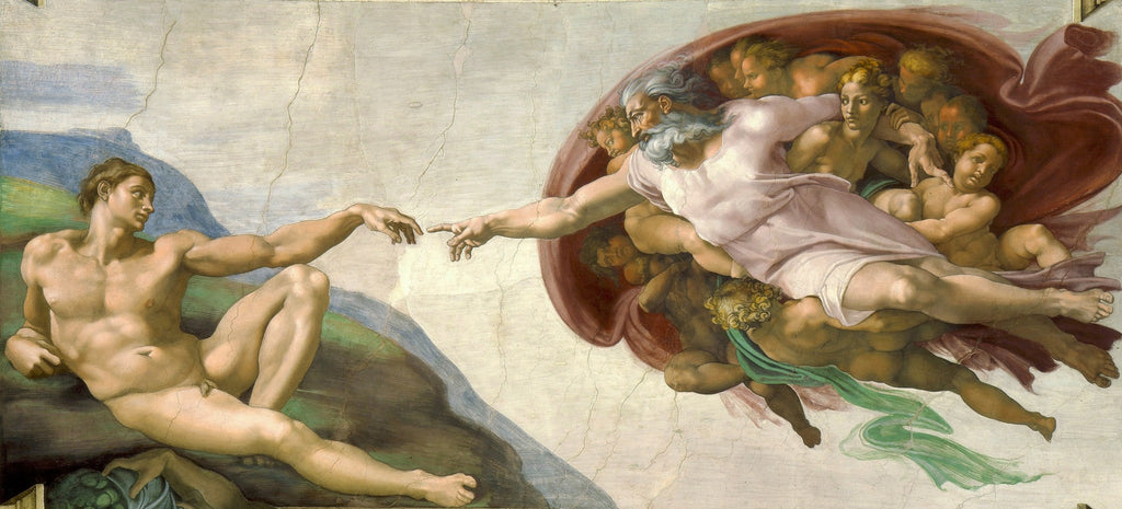 The Creation of Adam by Michelangelo – fine art giclée print