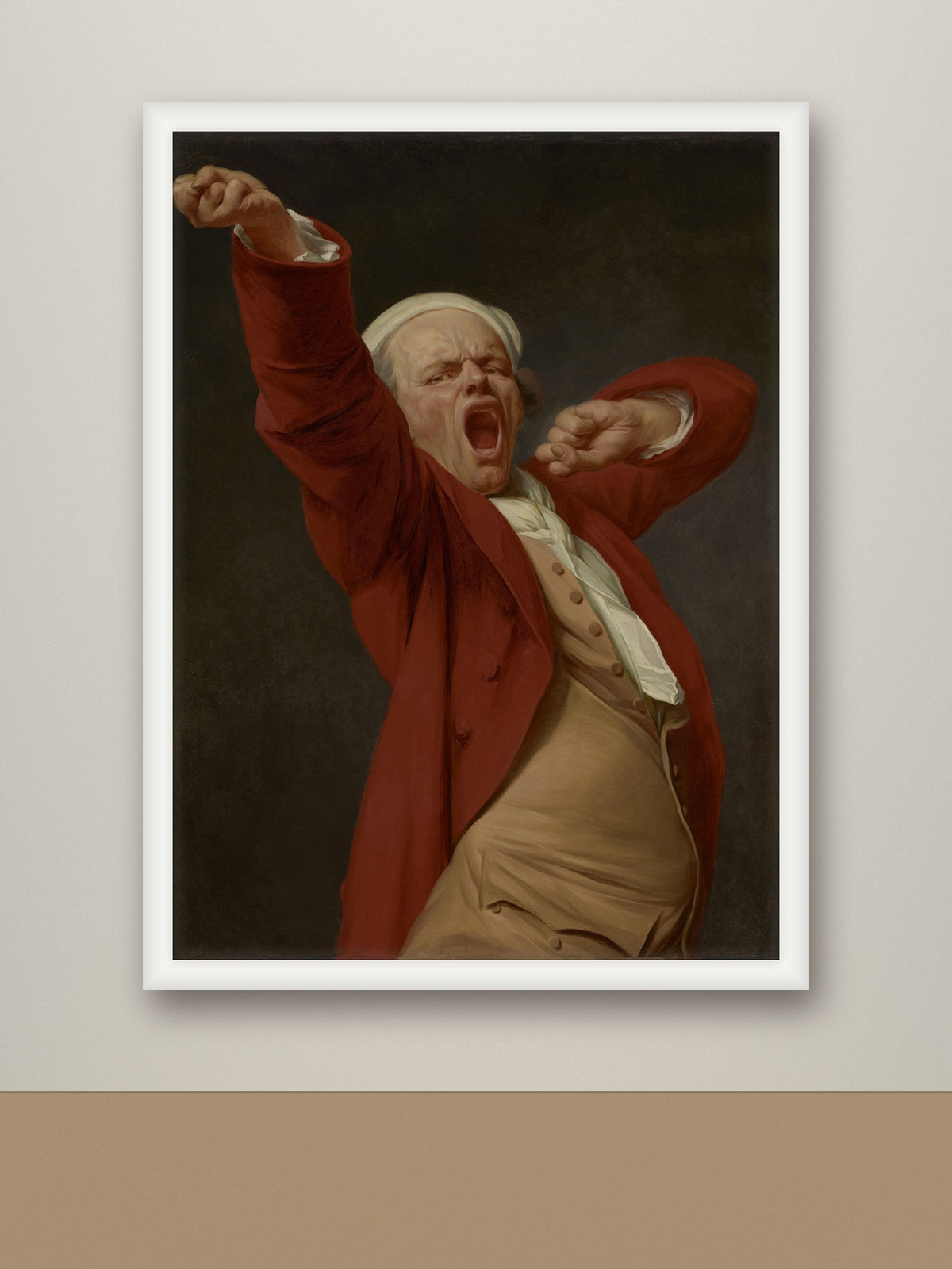 Framed print, white frame mockup