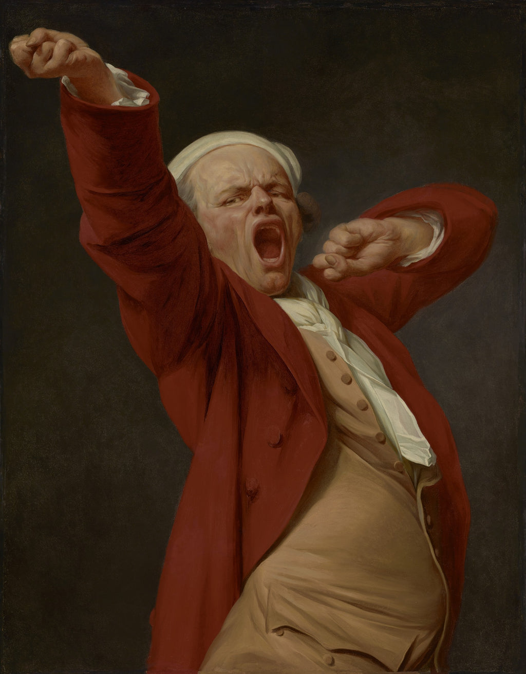 Self-Portrait, Yawning by Joseph Ducreux – fine art giclée print