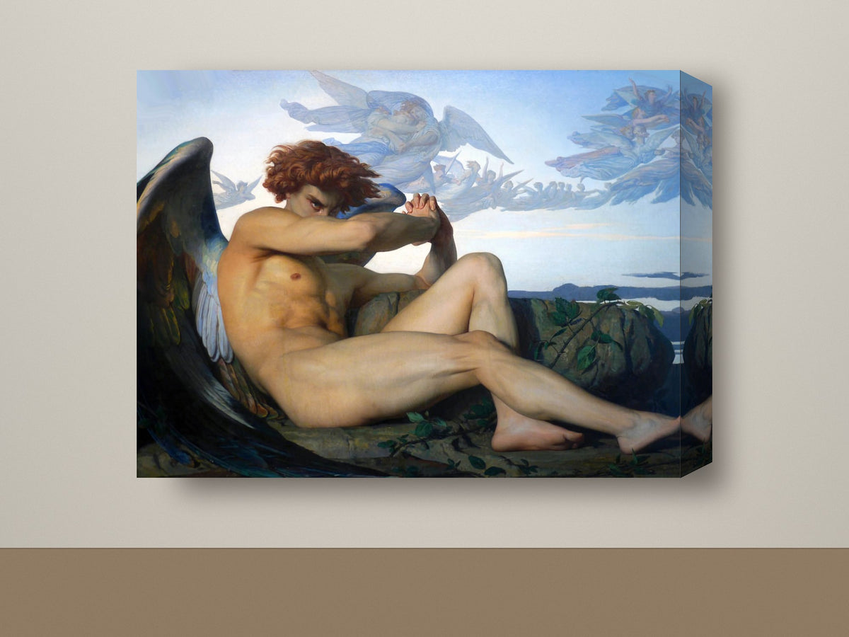 Gallery-wrap canvas mockup, landscape