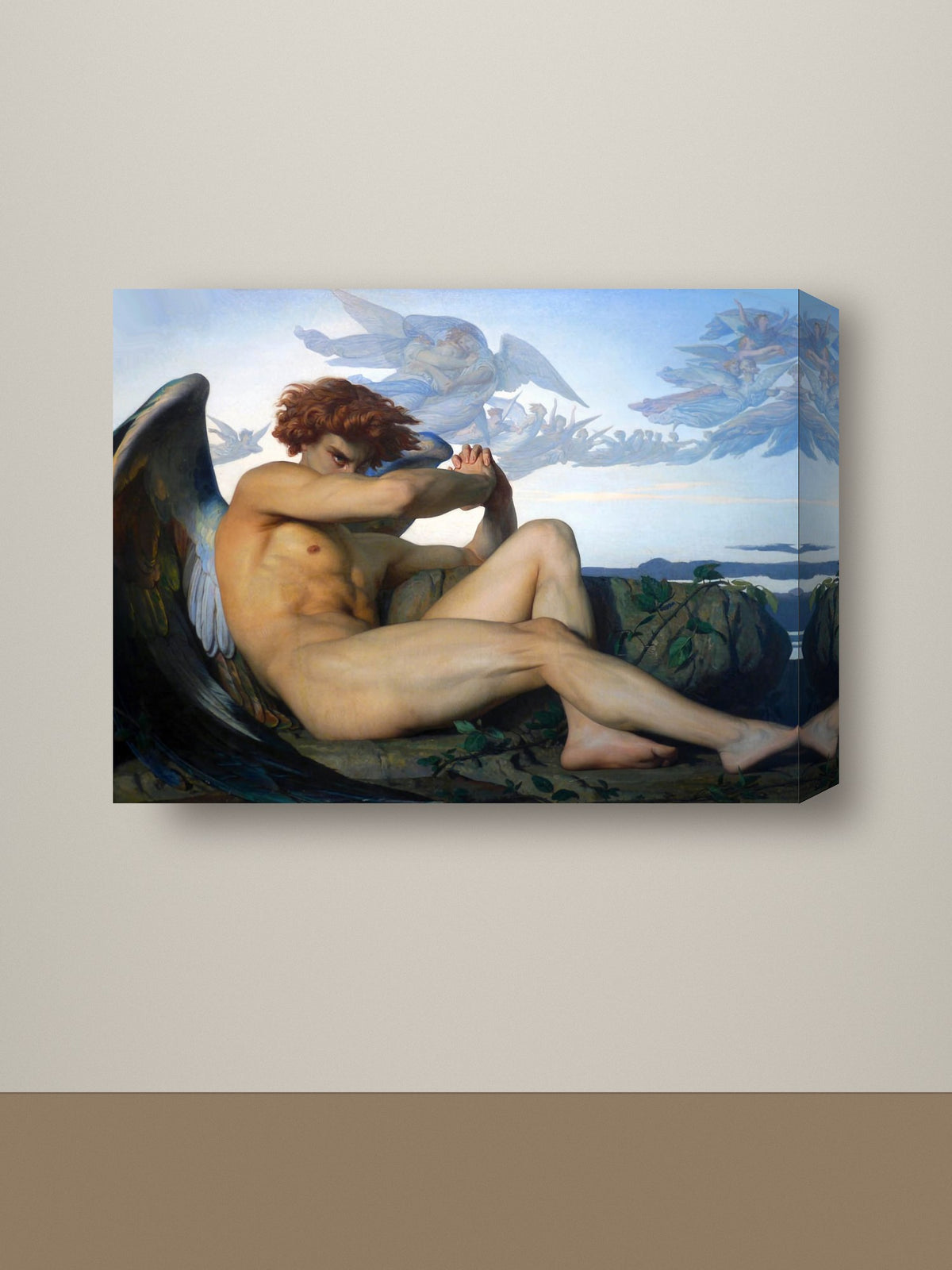 Gallery-wrap canvas mockup