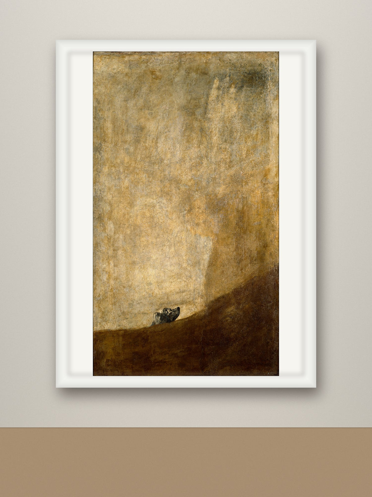 Framed print, white frame mockup