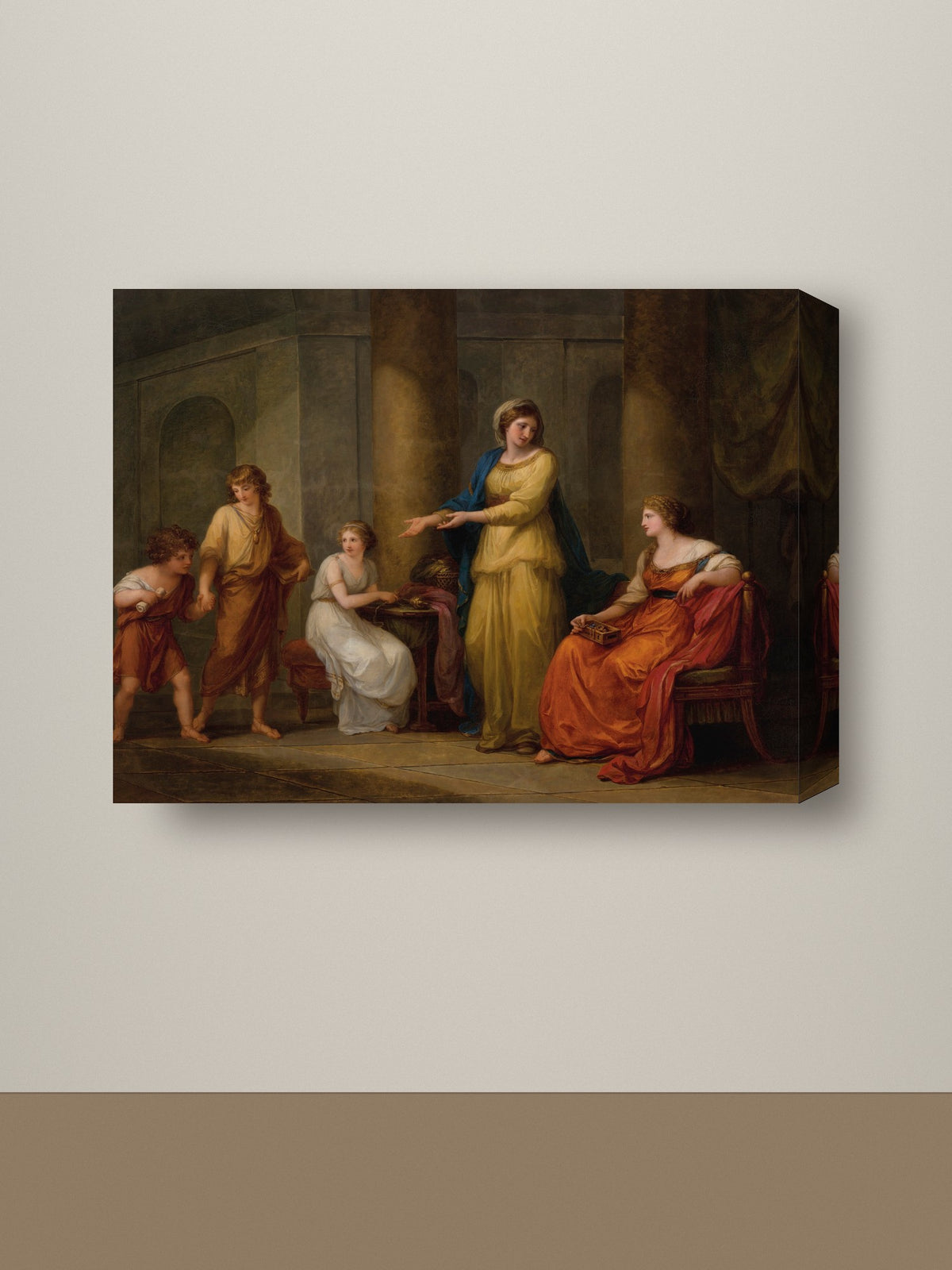 Gallery-wrap canvas mockup, landscape