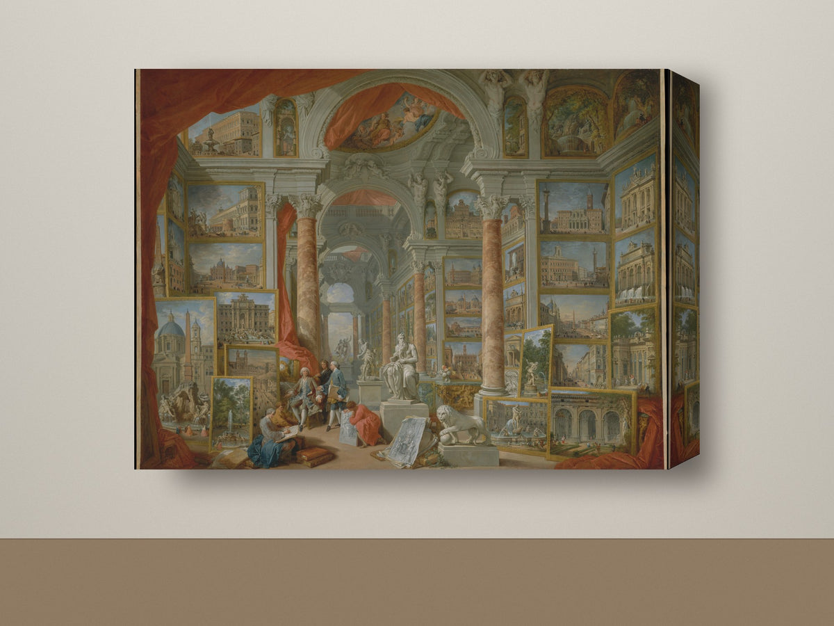 Gallery-wrap canvas mockup, landscape