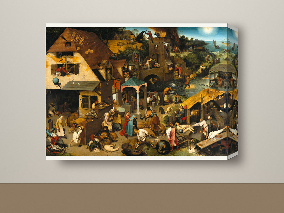 Gallery-wrap canvas mockup, landscape