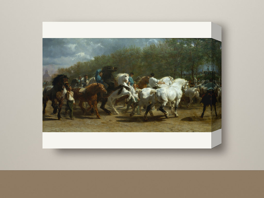 Gallery-wrap canvas mockup, landscape
