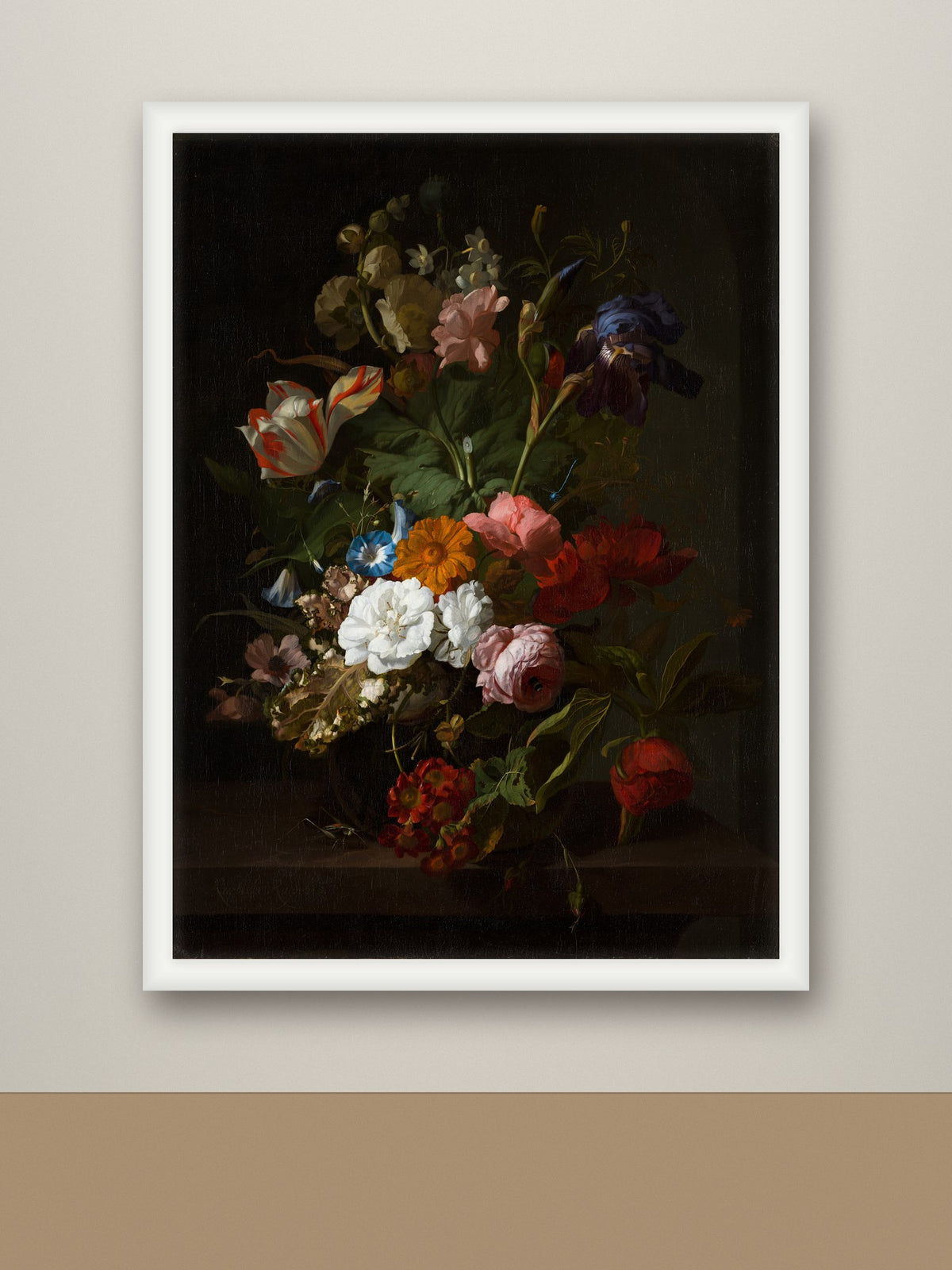 Framed print, white frame mockup
