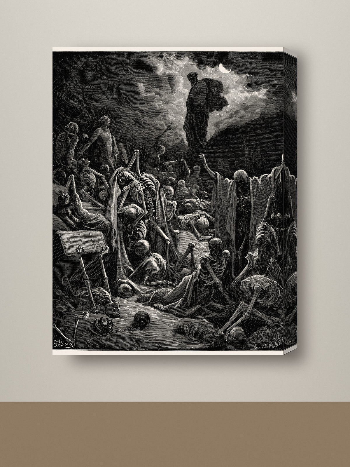 Gallery-wrap canvas mockup
