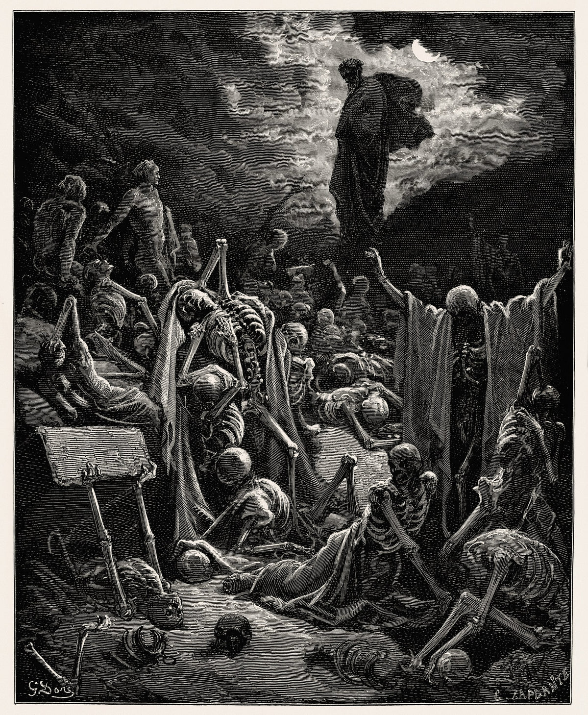The Vision of the Valley of the Dry Bones by Gustave Doré – fine art giclée print