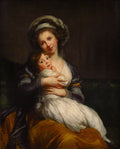 Self-Portrait with Her Daughter Julie by Élisabeth Vigée Le Brun – fine art giclée print